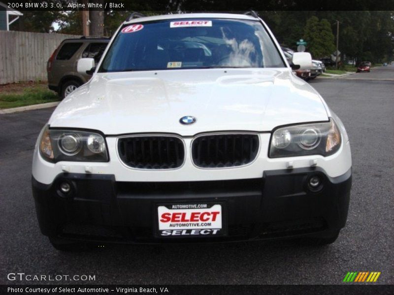 Alpine White / Black 2004 BMW X3 3.0i