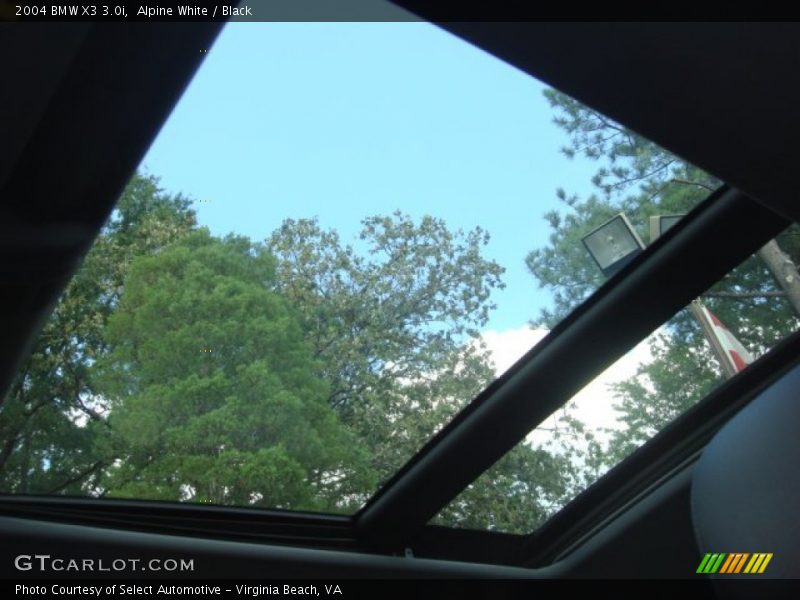 Alpine White / Black 2004 BMW X3 3.0i