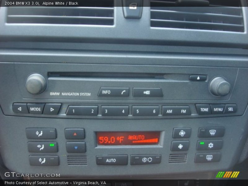 Alpine White / Black 2004 BMW X3 3.0i