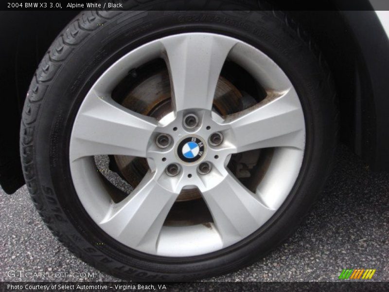 Alpine White / Black 2004 BMW X3 3.0i