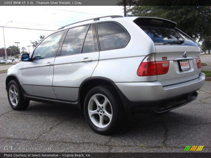 Titanium Silver Metallic / Gray 2003 BMW X5 3.0i