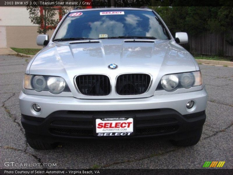 Titanium Silver Metallic / Gray 2003 BMW X5 3.0i