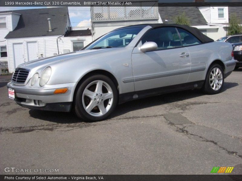 Brilliant Silver Metallic / Ash 1999 Mercedes-Benz CLK 320 Convertible