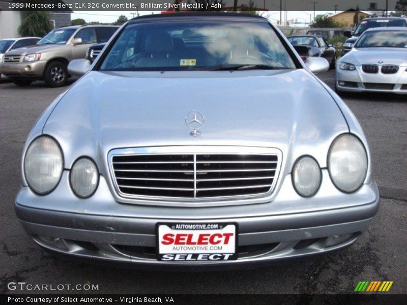 Brilliant Silver Metallic / Ash 1999 Mercedes-Benz CLK 320 Convertible