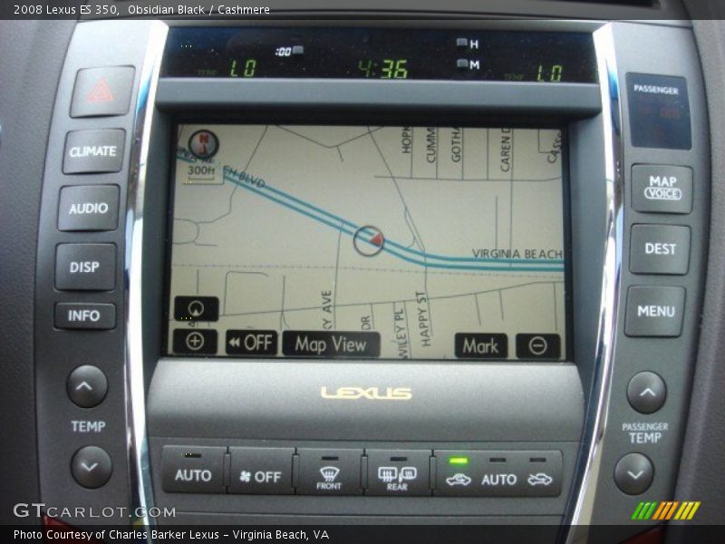 Obsidian Black / Cashmere 2008 Lexus ES 350