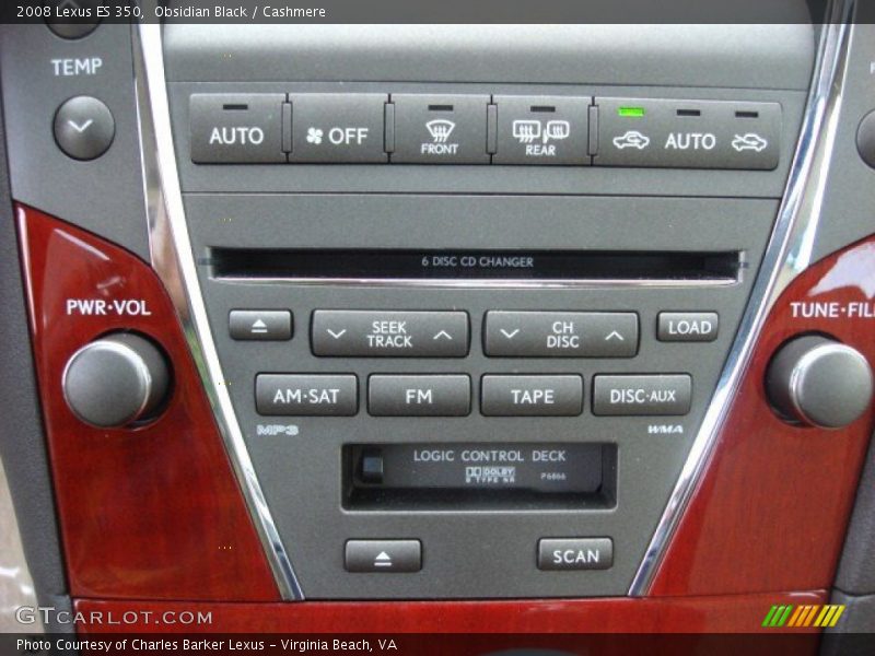 Obsidian Black / Cashmere 2008 Lexus ES 350
