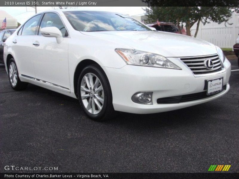 Starfire White Pearl / Light Gray 2010 Lexus ES 350