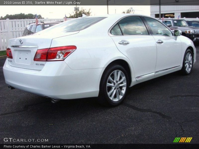 Starfire White Pearl / Light Gray 2010 Lexus ES 350