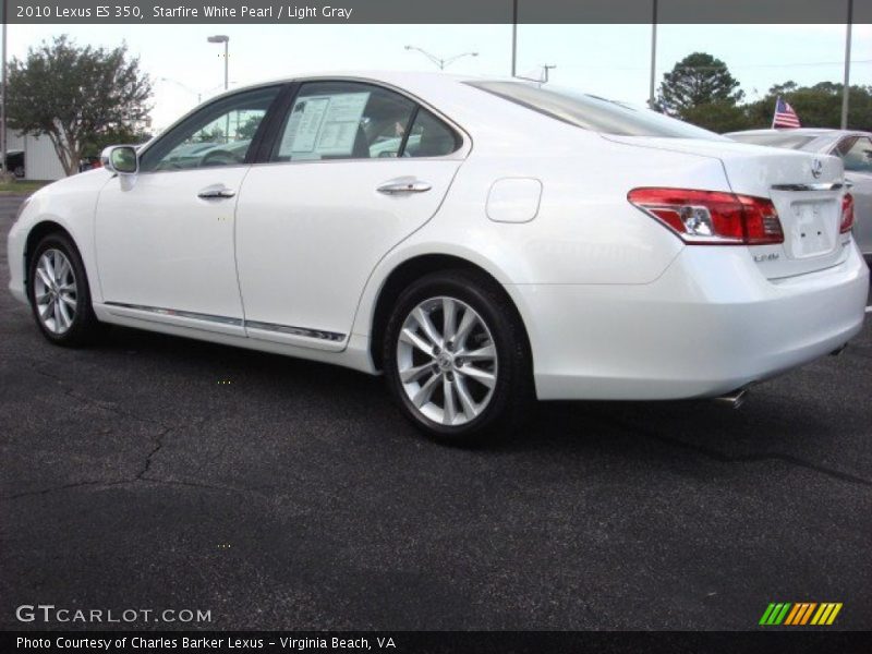 Starfire White Pearl / Light Gray 2010 Lexus ES 350