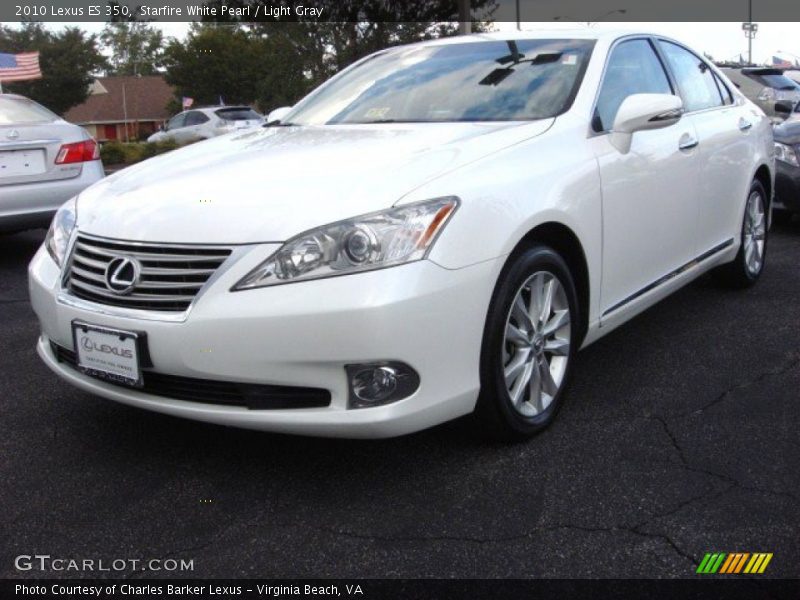 Starfire White Pearl / Light Gray 2010 Lexus ES 350