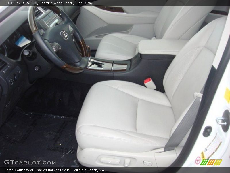 Starfire White Pearl / Light Gray 2010 Lexus ES 350