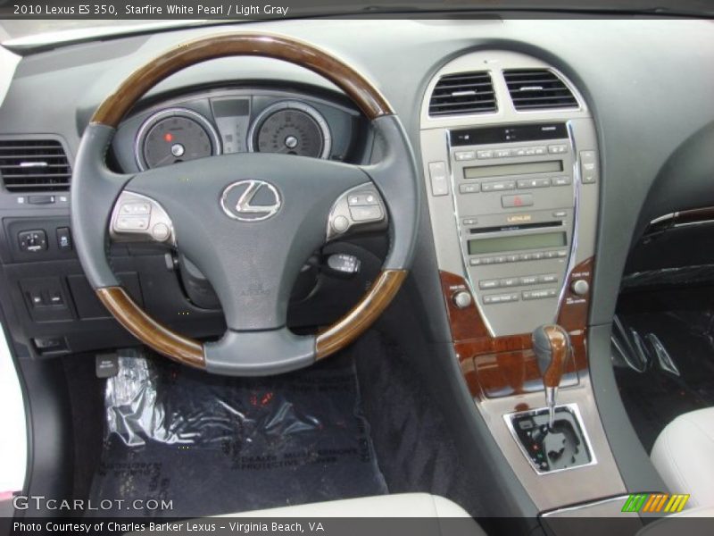 Starfire White Pearl / Light Gray 2010 Lexus ES 350
