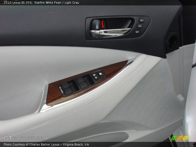 Starfire White Pearl / Light Gray 2010 Lexus ES 350