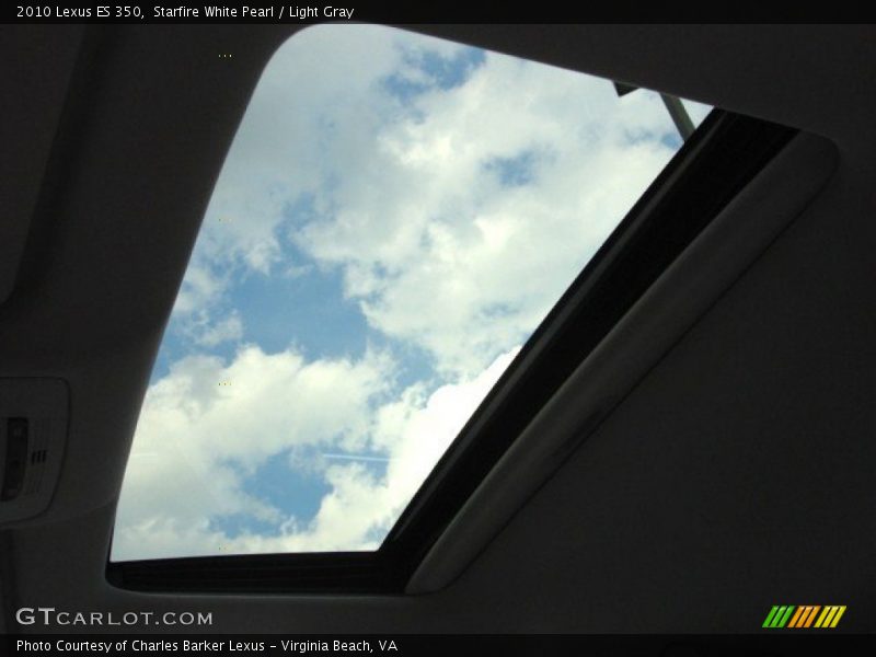 Starfire White Pearl / Light Gray 2010 Lexus ES 350