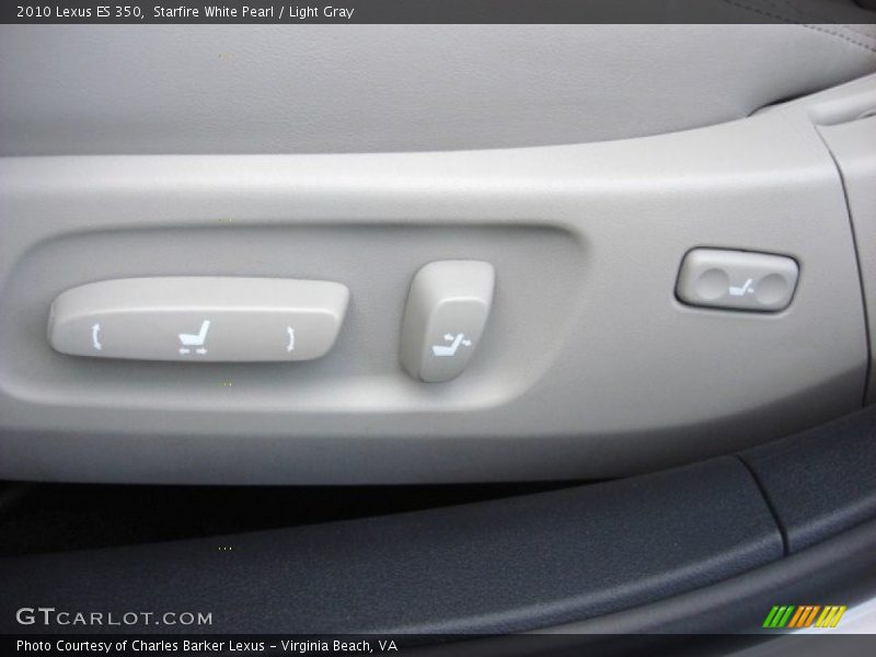 Starfire White Pearl / Light Gray 2010 Lexus ES 350