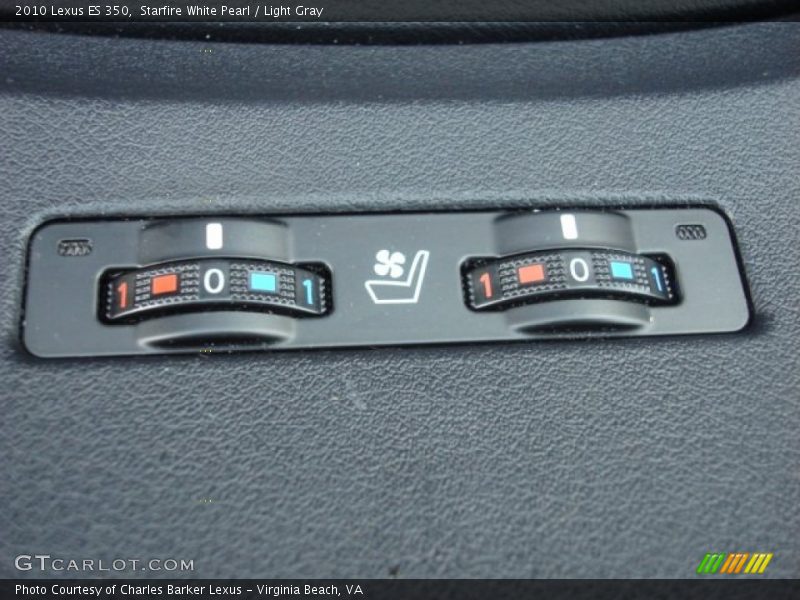 Starfire White Pearl / Light Gray 2010 Lexus ES 350