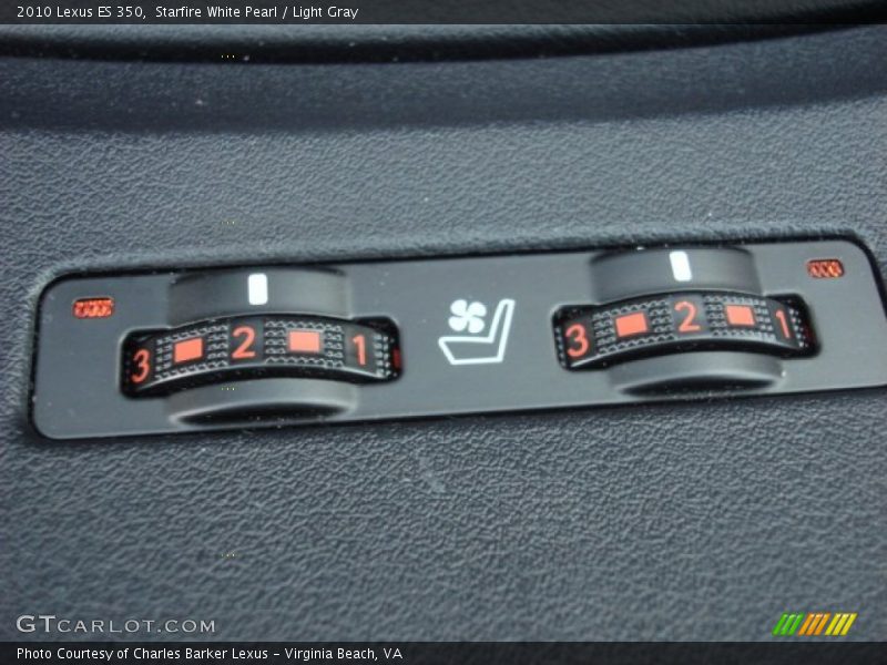 Starfire White Pearl / Light Gray 2010 Lexus ES 350