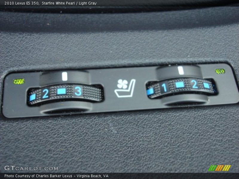 Starfire White Pearl / Light Gray 2010 Lexus ES 350
