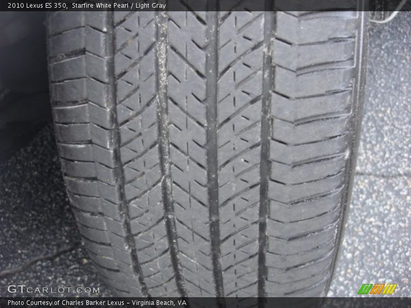 Starfire White Pearl / Light Gray 2010 Lexus ES 350