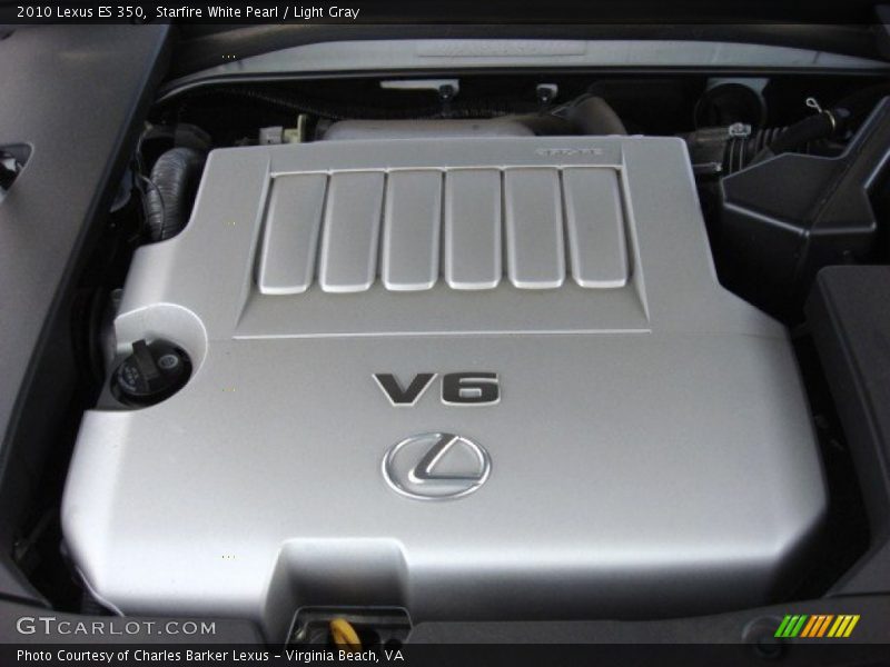 Starfire White Pearl / Light Gray 2010 Lexus ES 350