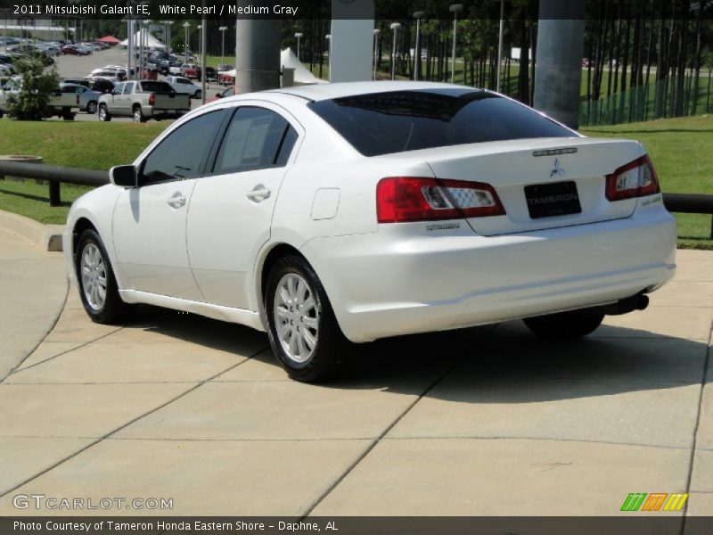 White Pearl / Medium Gray 2011 Mitsubishi Galant FE
