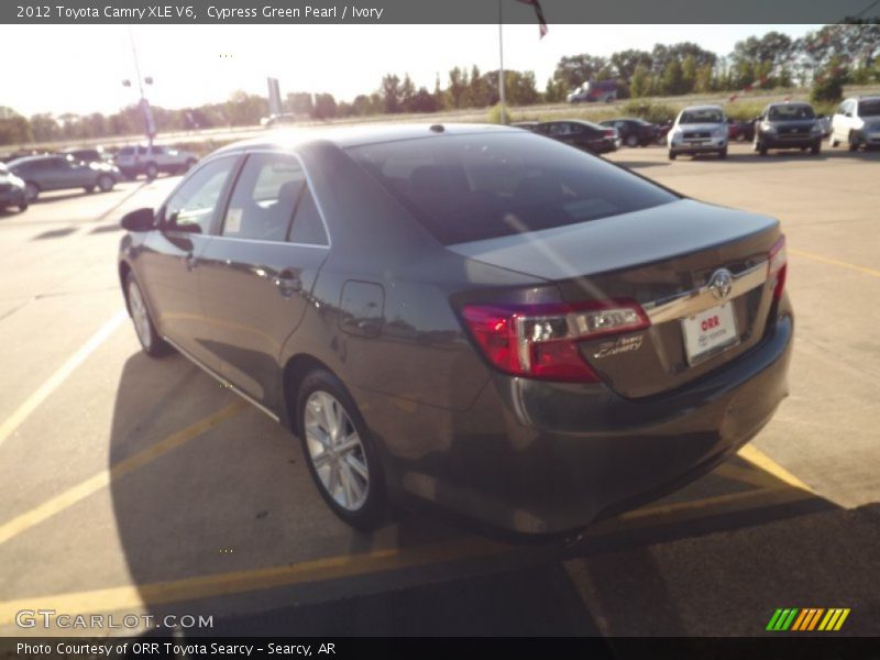 Cypress Green Pearl / Ivory 2012 Toyota Camry XLE V6