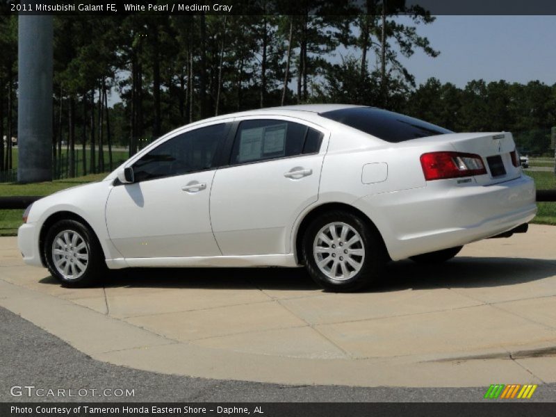 White Pearl / Medium Gray 2011 Mitsubishi Galant FE