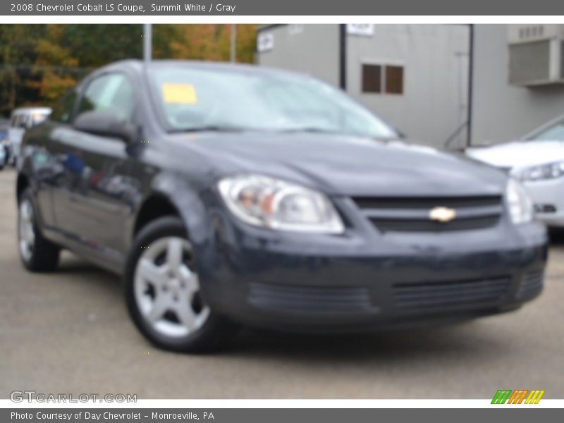 Summit White / Gray 2008 Chevrolet Cobalt LS Coupe