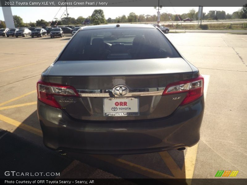 Cypress Green Pearl / Ivory 2012 Toyota Camry XLE V6