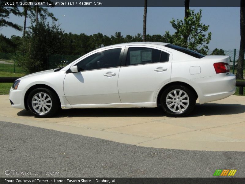 White Pearl / Medium Gray 2011 Mitsubishi Galant FE