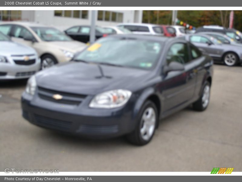 Summit White / Gray 2008 Chevrolet Cobalt LS Coupe