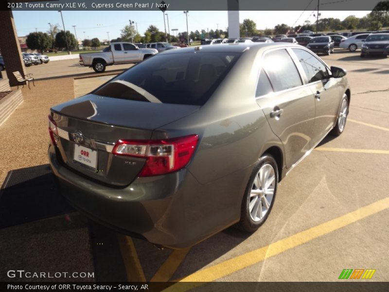 Cypress Green Pearl / Ivory 2012 Toyota Camry XLE V6