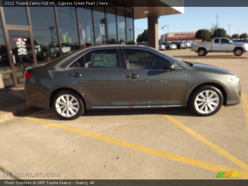 Cypress Green Pearl / Ivory 2012 Toyota Camry XLE V6