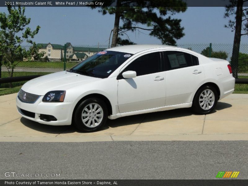 White Pearl / Medium Gray 2011 Mitsubishi Galant FE