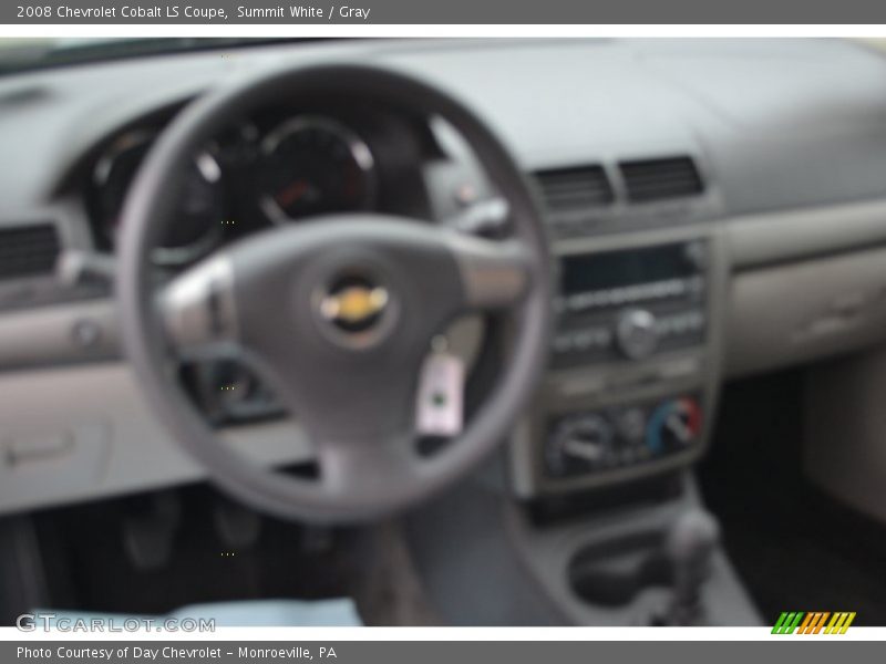 Summit White / Gray 2008 Chevrolet Cobalt LS Coupe
