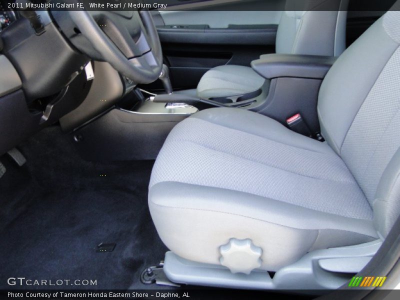 White Pearl / Medium Gray 2011 Mitsubishi Galant FE
