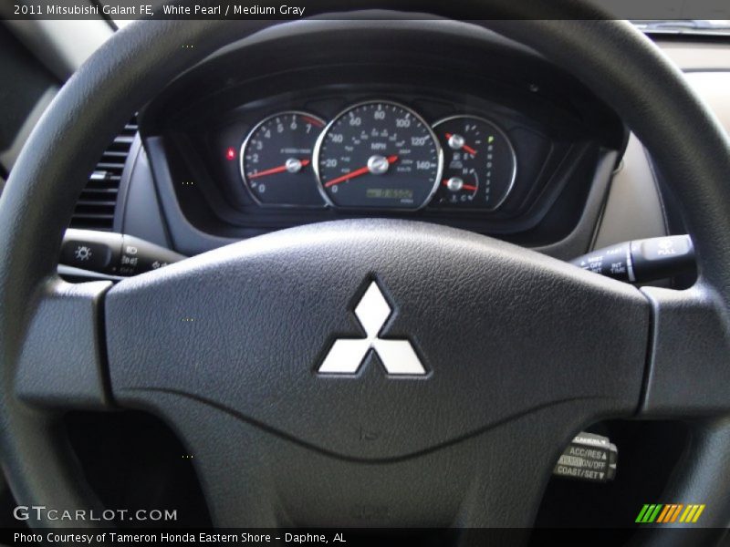 White Pearl / Medium Gray 2011 Mitsubishi Galant FE