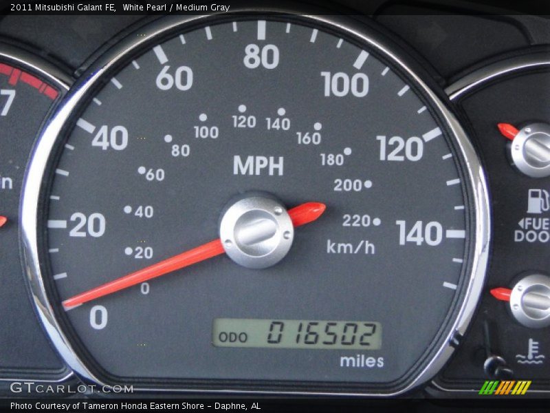 White Pearl / Medium Gray 2011 Mitsubishi Galant FE