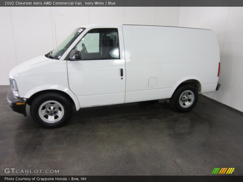 Ivory White / Blue 2002 Chevrolet Astro AWD Commercial Van
