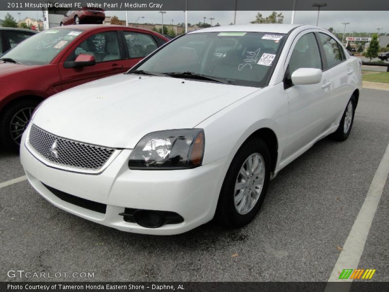 White Pearl / Medium Gray 2011 Mitsubishi Galant FE