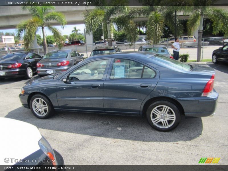 Barents Blue Metallic / Taupe 2008 Volvo S60 2.5T