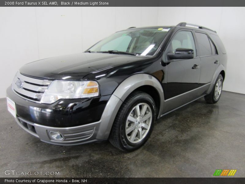 Black / Medium Light Stone 2008 Ford Taurus X SEL AWD