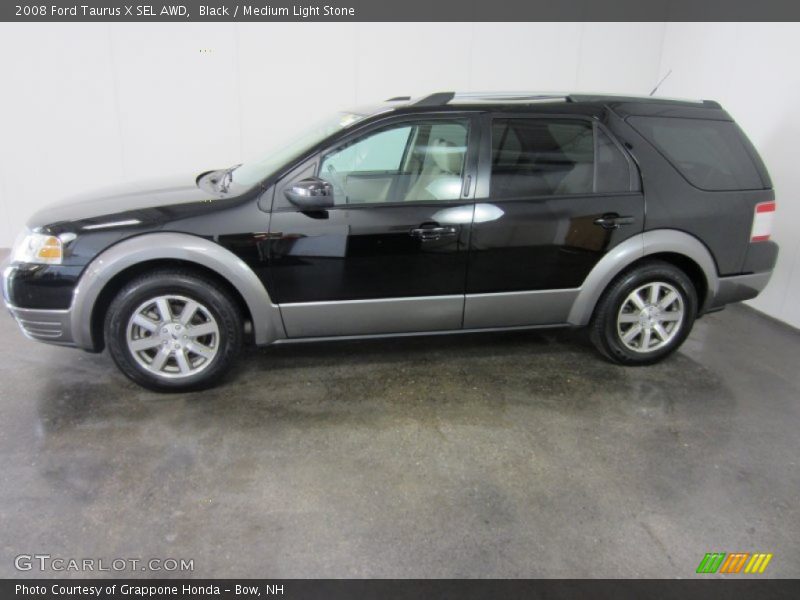Black / Medium Light Stone 2008 Ford Taurus X SEL AWD