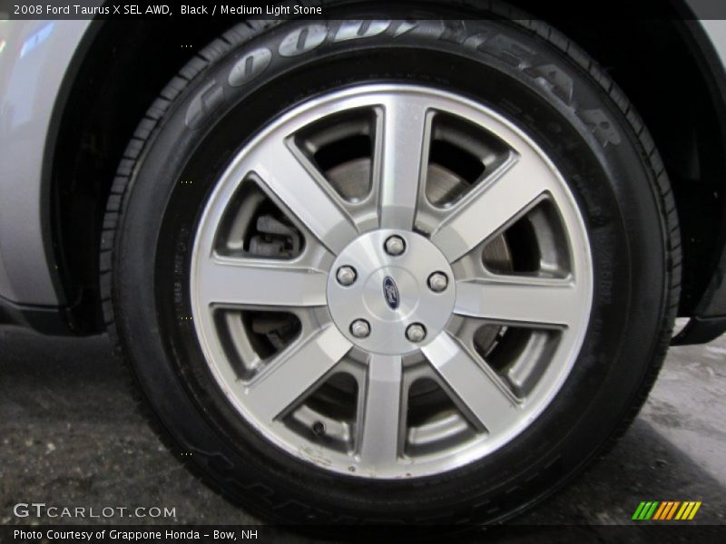 Black / Medium Light Stone 2008 Ford Taurus X SEL AWD