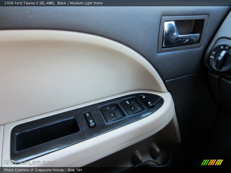 Black / Medium Light Stone 2008 Ford Taurus X SEL AWD