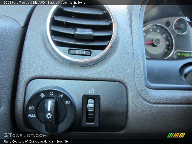 Black / Medium Light Stone 2008 Ford Taurus X SEL AWD