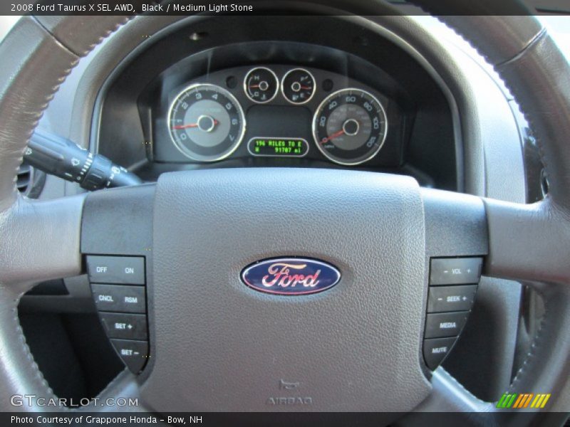 Black / Medium Light Stone 2008 Ford Taurus X SEL AWD