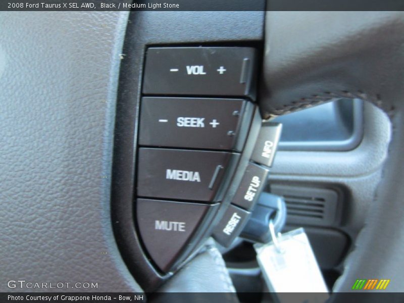 Black / Medium Light Stone 2008 Ford Taurus X SEL AWD