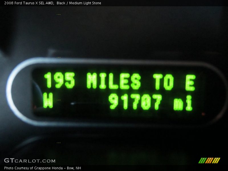 Black / Medium Light Stone 2008 Ford Taurus X SEL AWD