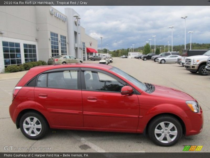 Tropical Red / Gray 2010 Kia Rio Rio5 LX Hatchback